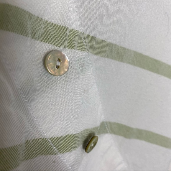 Soft Surroundings Striped Asymmetrical Button Wrap Tunic Top - Picture 7 of 13